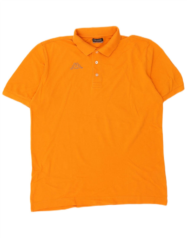 Polo Kappa Uomo XL Cotone Arancione