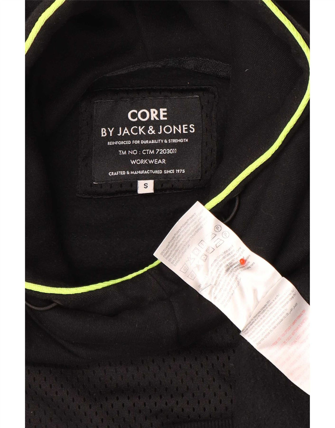 Maglione con cappuccio da uomo Jack & Jones piccolo in cotone nero