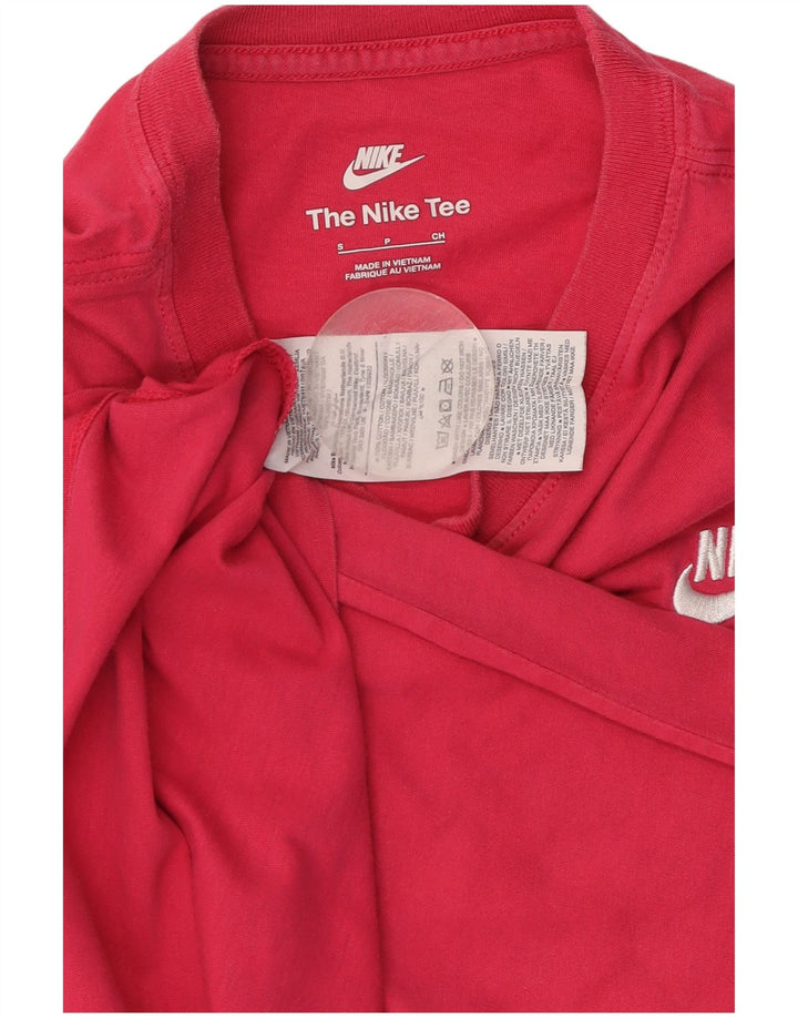 T-shirt da uomo NIKE Top Small in cotone rosa