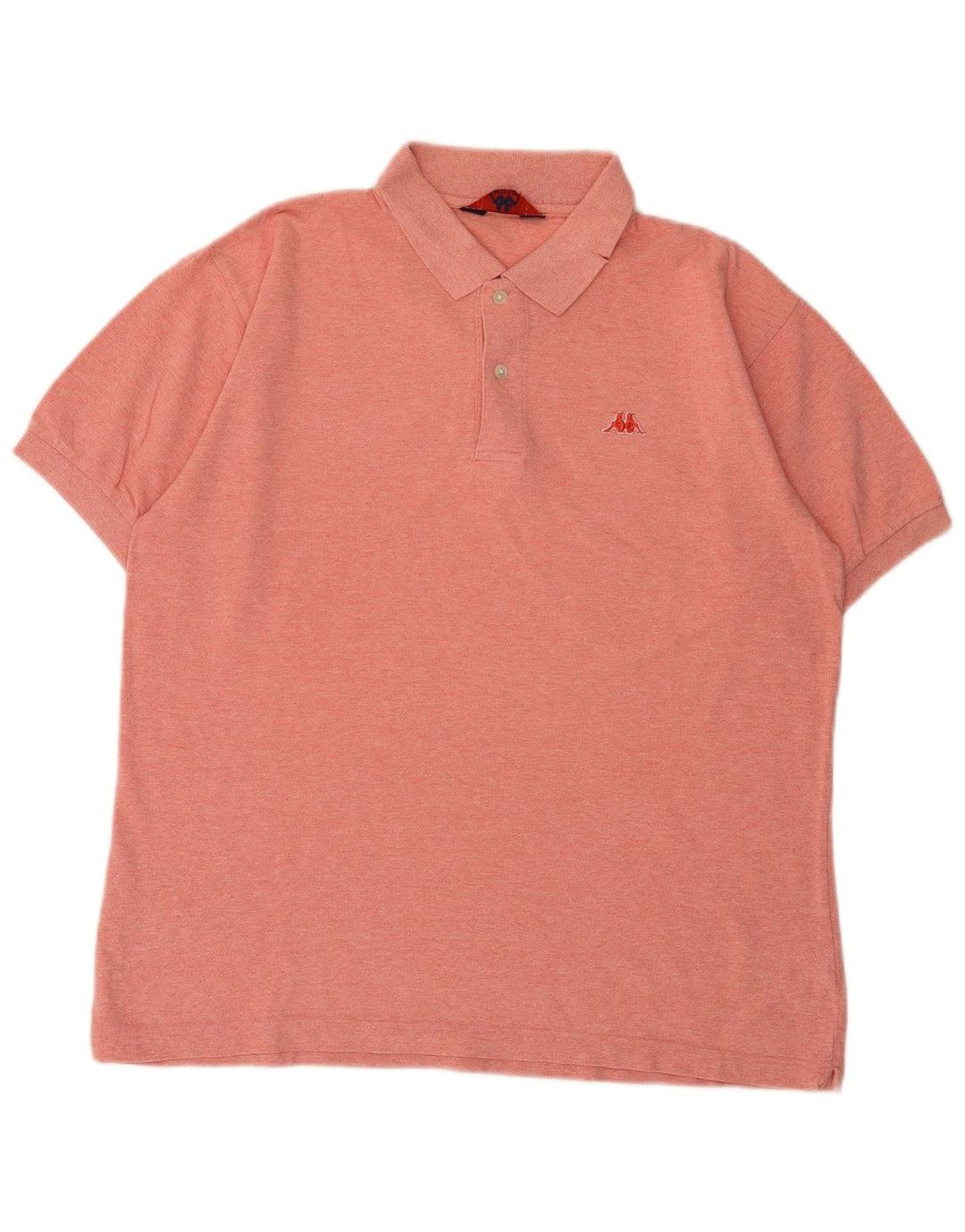 Polo Kappa Uomo Large Rosa In Cotone