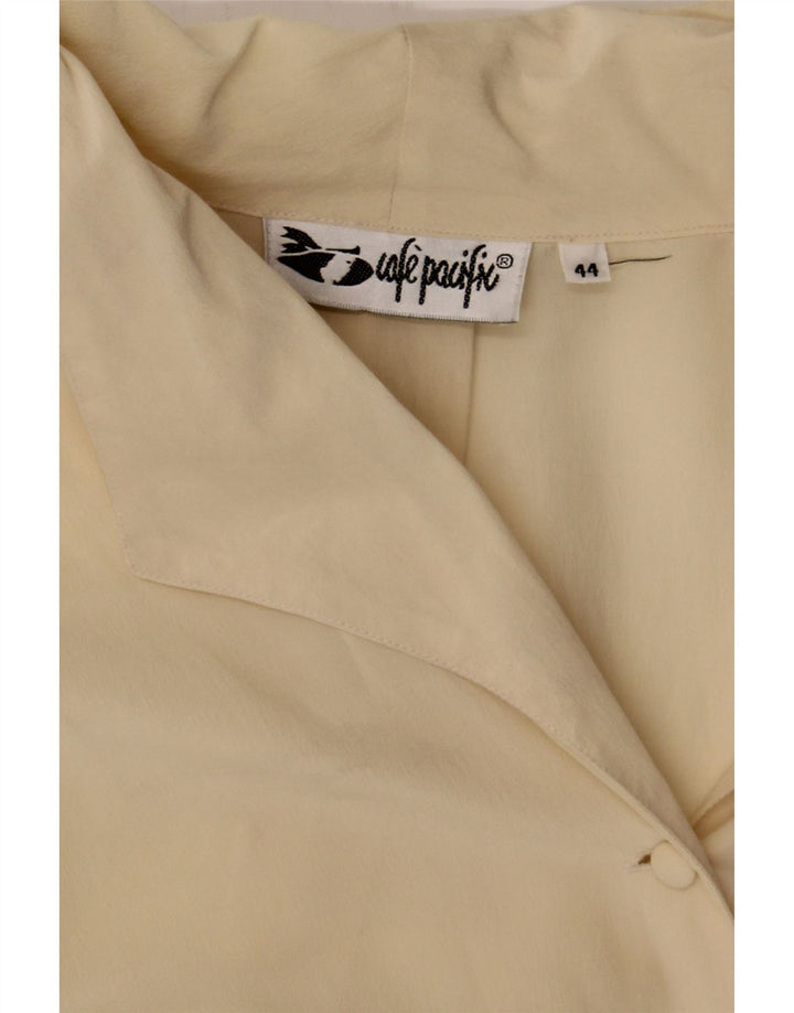 VINTAGE Womens Shirt Bodysuit IT 44 Medium Beige Vintage Vintage and Second-Hand Vintage from Messina Hembry 