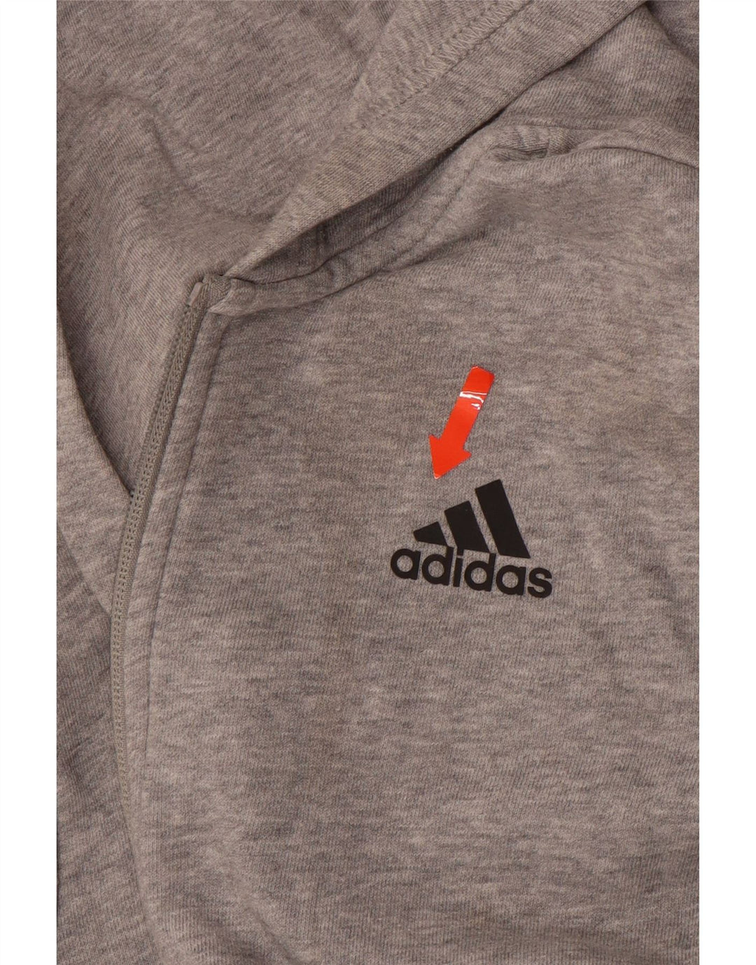Maglione con cappuccio e zip ADIDAS per ragazzi 11-12 anni Grigio