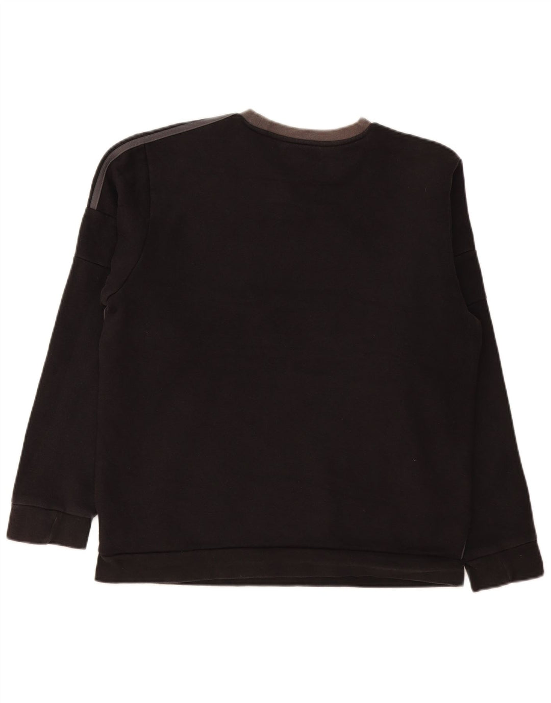 Felpa Adidas da uomo maglione grande in cotone color block grigio