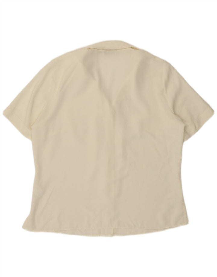 Camicia a maniche corte da donna Marks & Spencer UK 18 XL bianco sporco