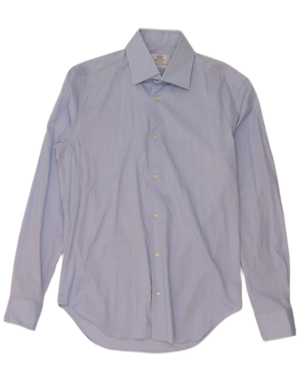 Camicia Boggi da uomo su misura taglia 39 cotone blu medio