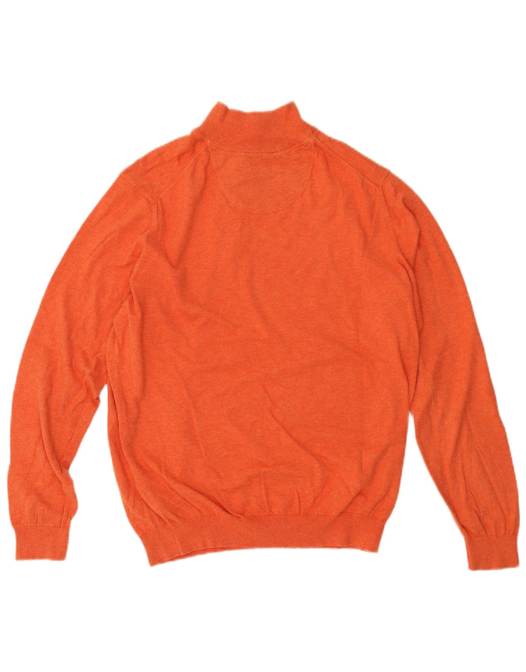 Maglione maglione da uomo con zip e collo Massimo Dutti arancione medio
