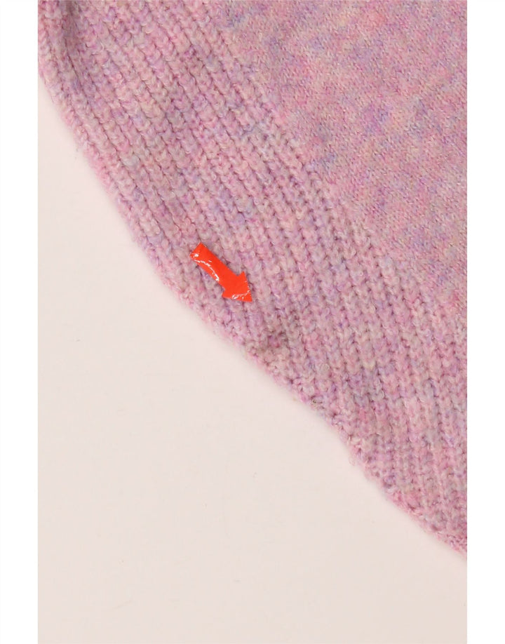 Maglione maglione girocollo da donna Marks & Spencer UK 14 Acrilico rosa medio