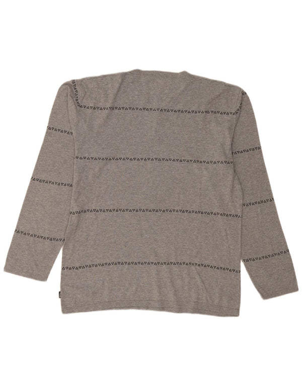 Top VANS da uomo a maniche lunghe XL grigio geometrico