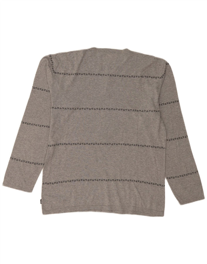 Top VANS da uomo a maniche lunghe XL grigio geometrico