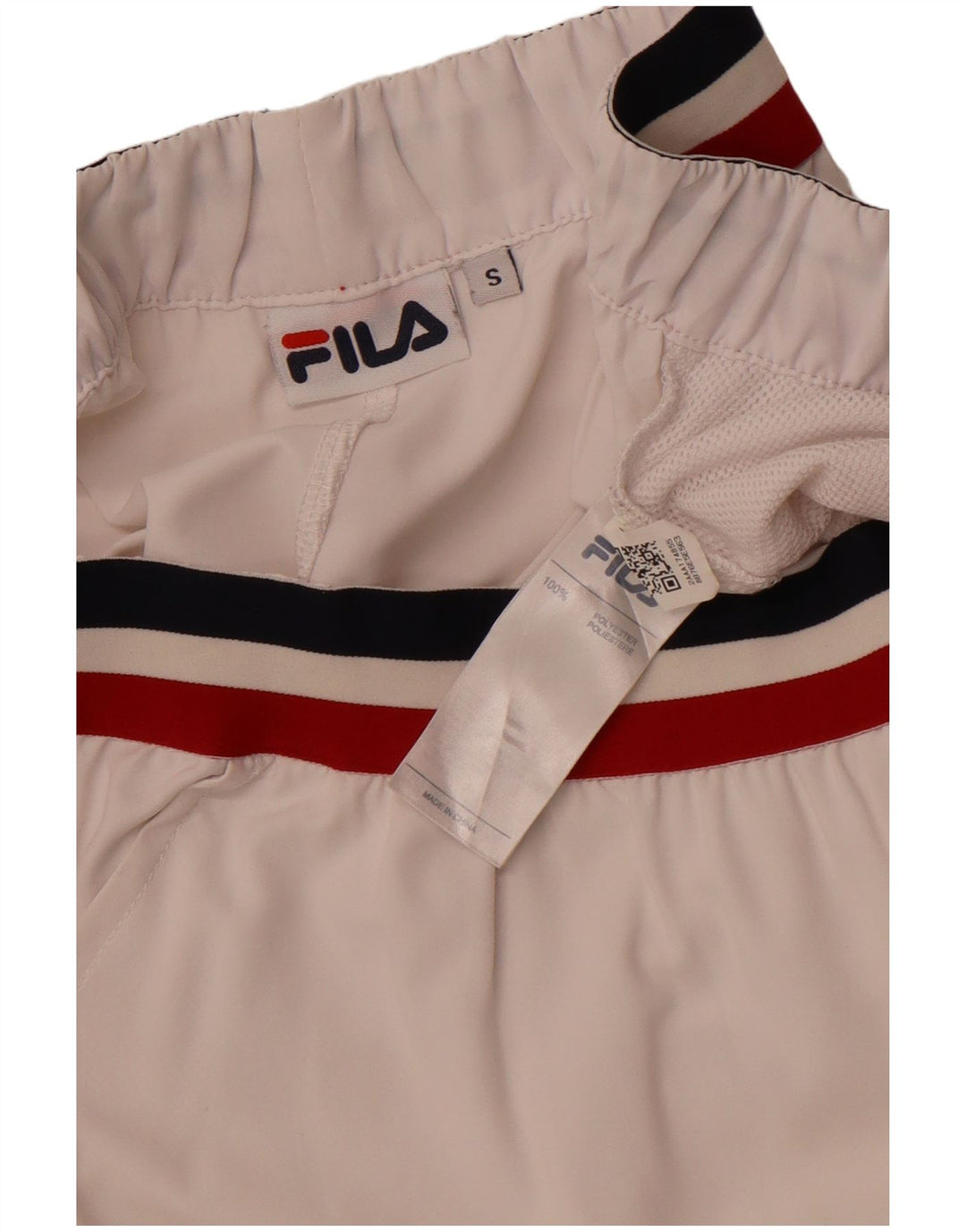 Pantaloncini sportivi da uomo FILA piccoli in poliestere bianco