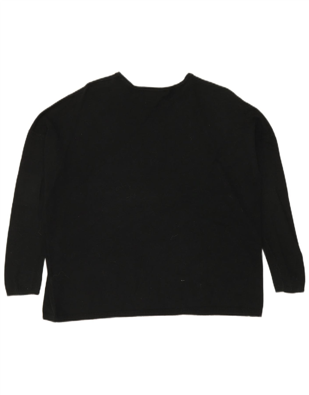 Maglione maglione oversize con scollo a barca da donna Zara UK 14 medio nero