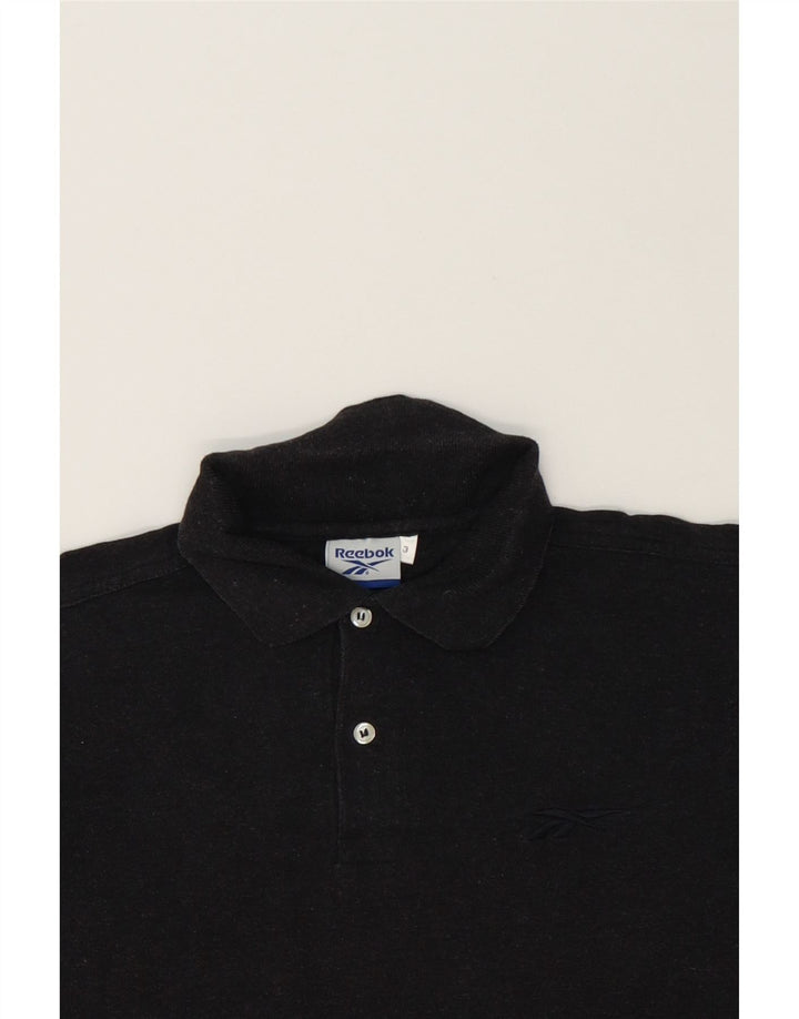 REEBOK Mens Polo Shirt Medium Grey Cotton Vintage Reebok and Second-Hand Reebok from Messina Hembry 