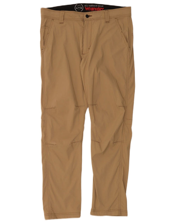 Pantaloni chino dritti da uomo Wrangler W34 L30 Beige Poliammide