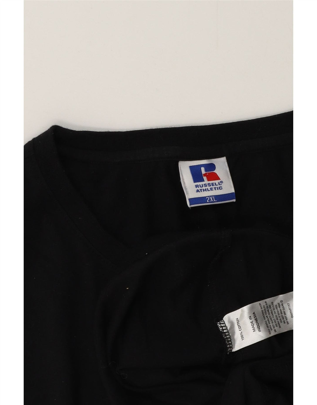 T-shirt grafica da uomo RUSSELL ATHLETIC 2XL cotone nero