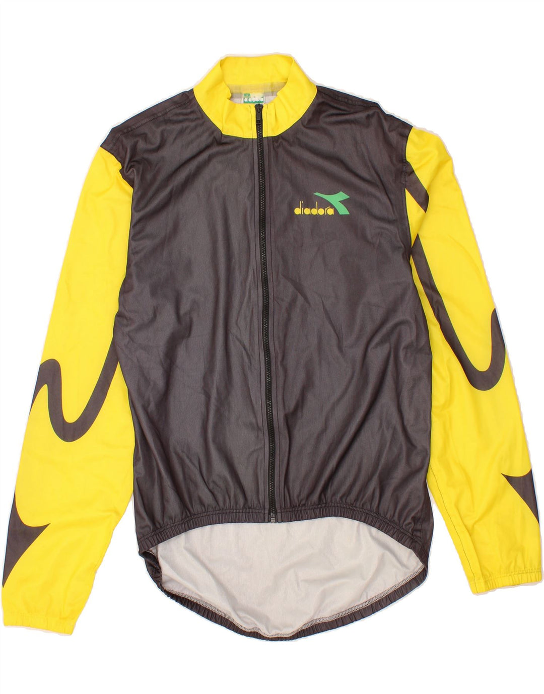 DIADORA Mens Tracksuit Top Jacket Medium Black Colourblock Polyester Vintage Diadora and Second-Hand Diadora from Messina Hembry 