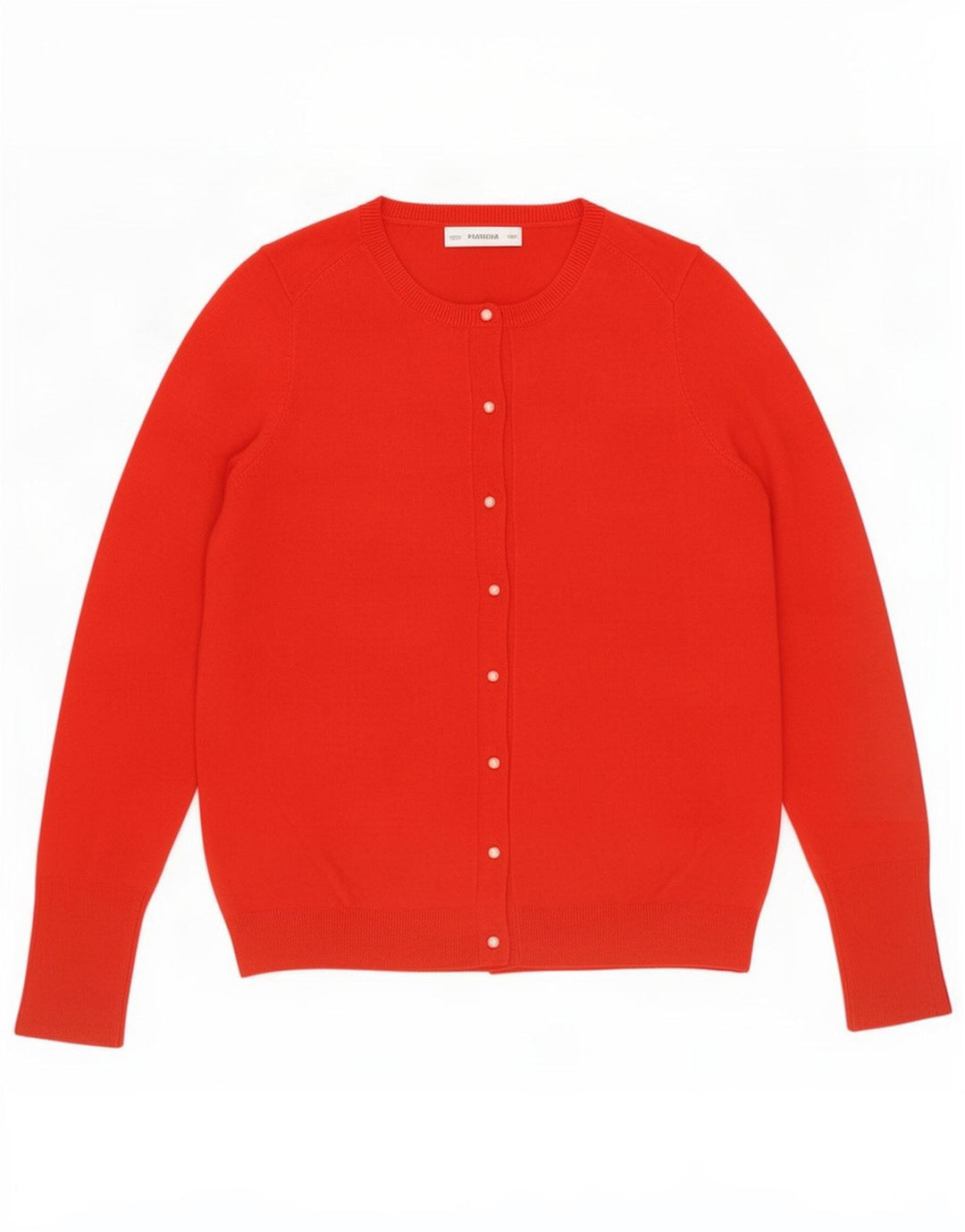 Maglione cardigan da donna Zara UK 12 viscosa rossa media