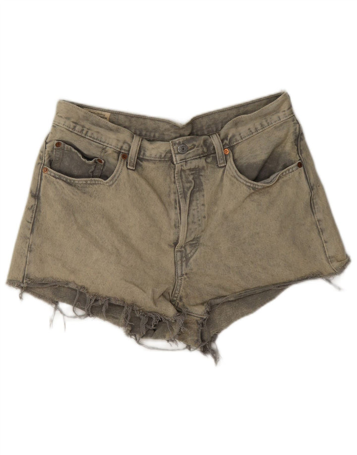 Pantaloncini di jeans Levi's 501 da donna W30 Grigio medio