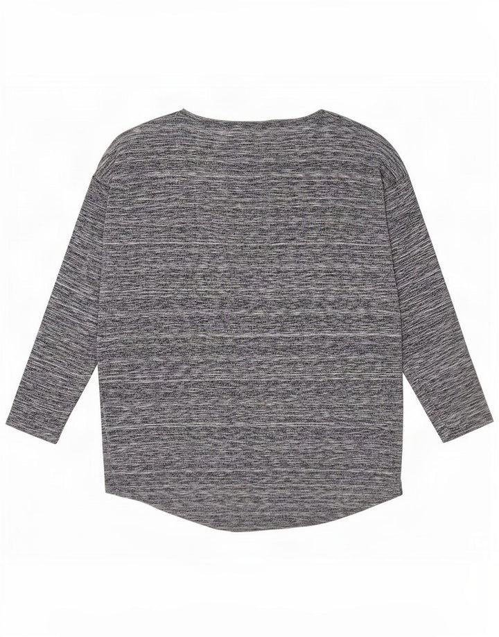 Top da donna a maniche lunghe Phase Eight UK 12 Viscosa screziata grigio medio