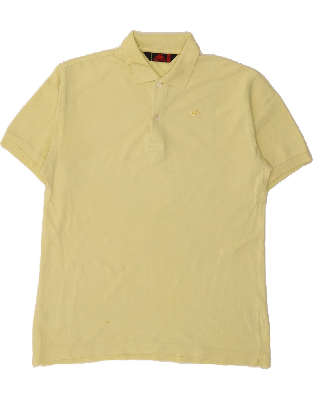 KAPPA Mens Polo Shirt Large Yellow Cotton Vintage Kappa and Second-Hand Kappa from Messina Hembry 