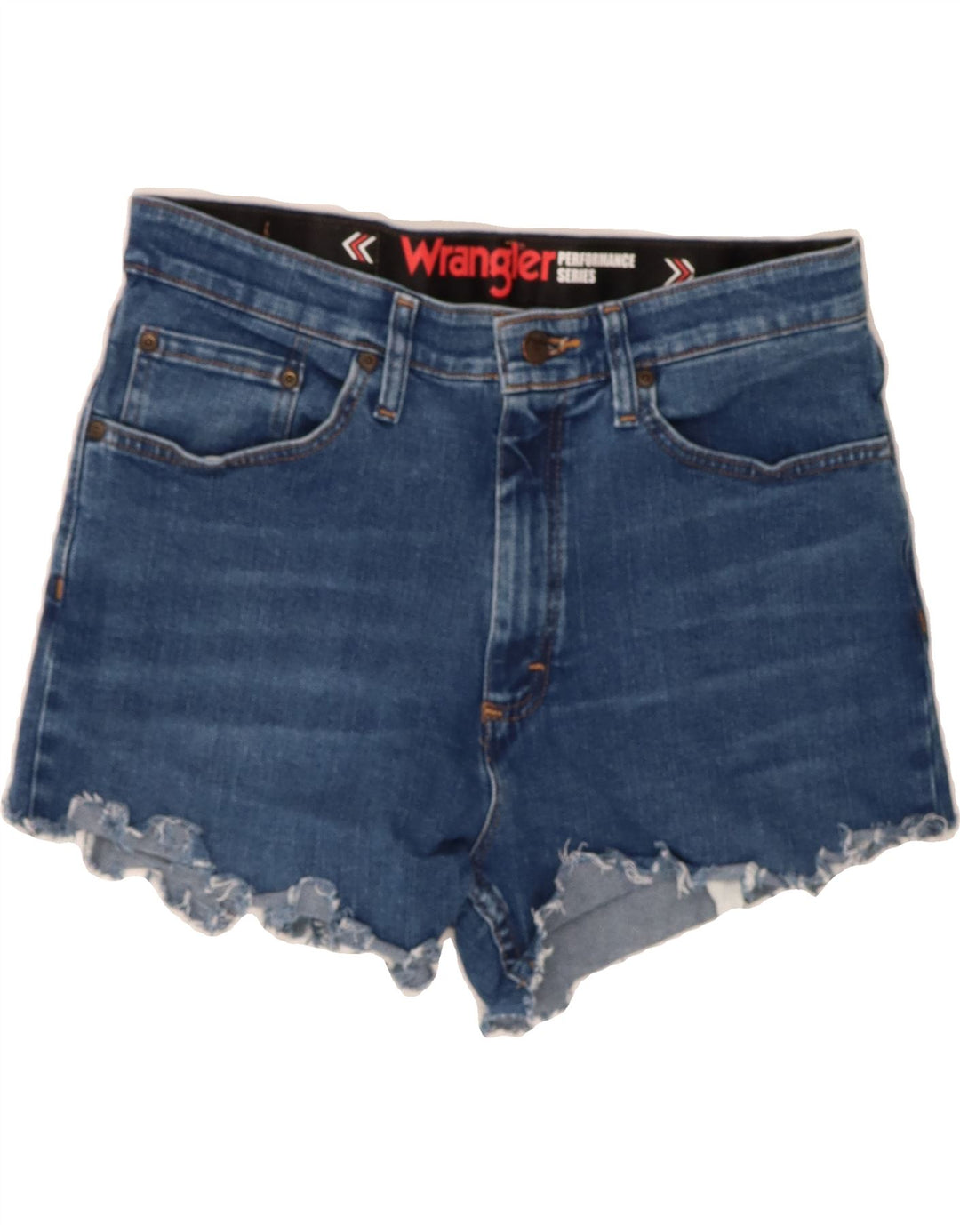 WRANGLER Womens Denim Shorts W32 Large Blue Cotton Vintage Wrangler and Second-Hand Wrangler from Messina Hembry 
