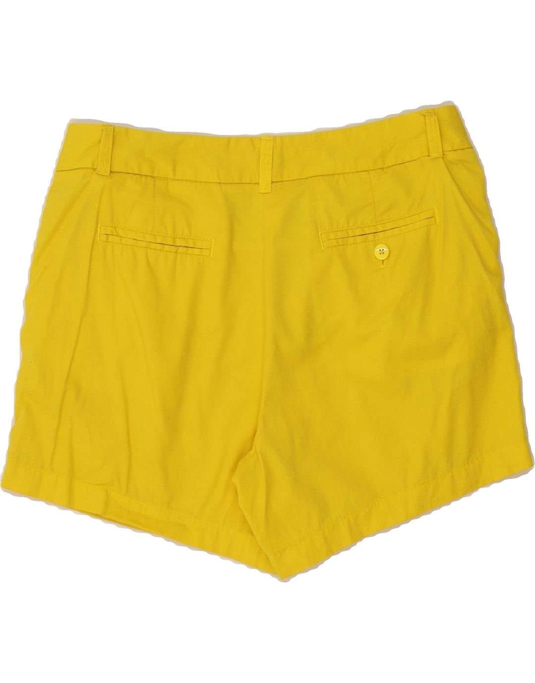 J. CREW Womens Chino Shorts US 10 Large W32 Yellow Cotton Vintage J. Crew and Second-Hand J. Crew from Messina Hembry 
