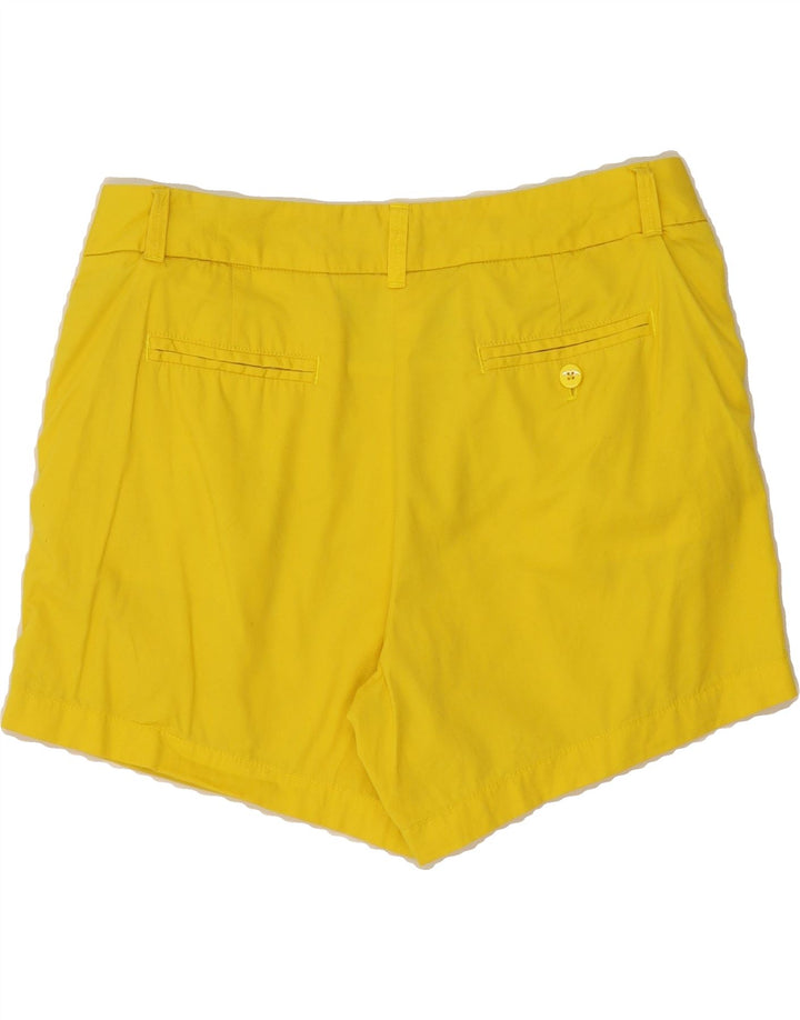 J. CREW Womens Chino Shorts US 10 Large W32 Yellow Cotton Vintage J. Crew and Second-Hand J. Crew from Messina Hembry 