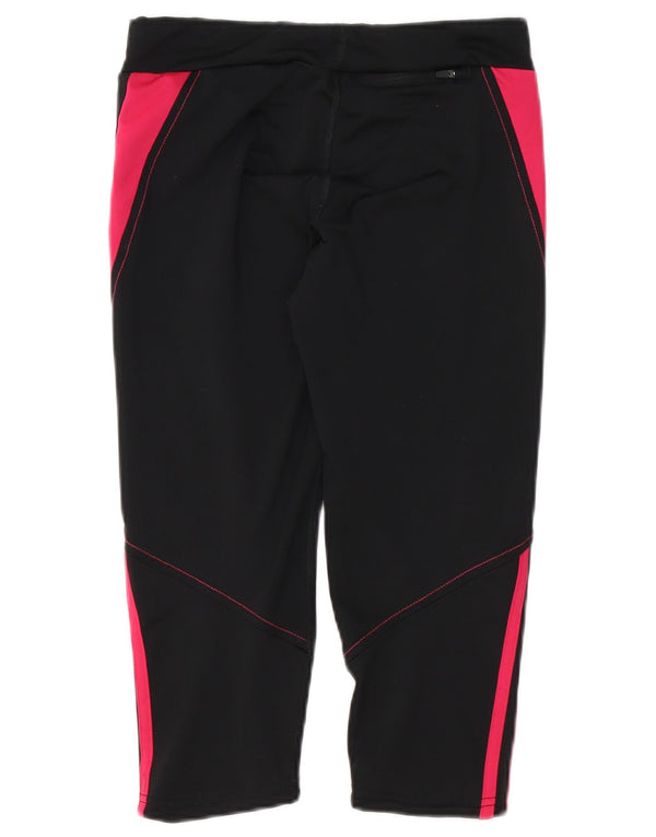 Leggings Adidas Climalite Capri da donna UK 8/10 Small Black Colourblock