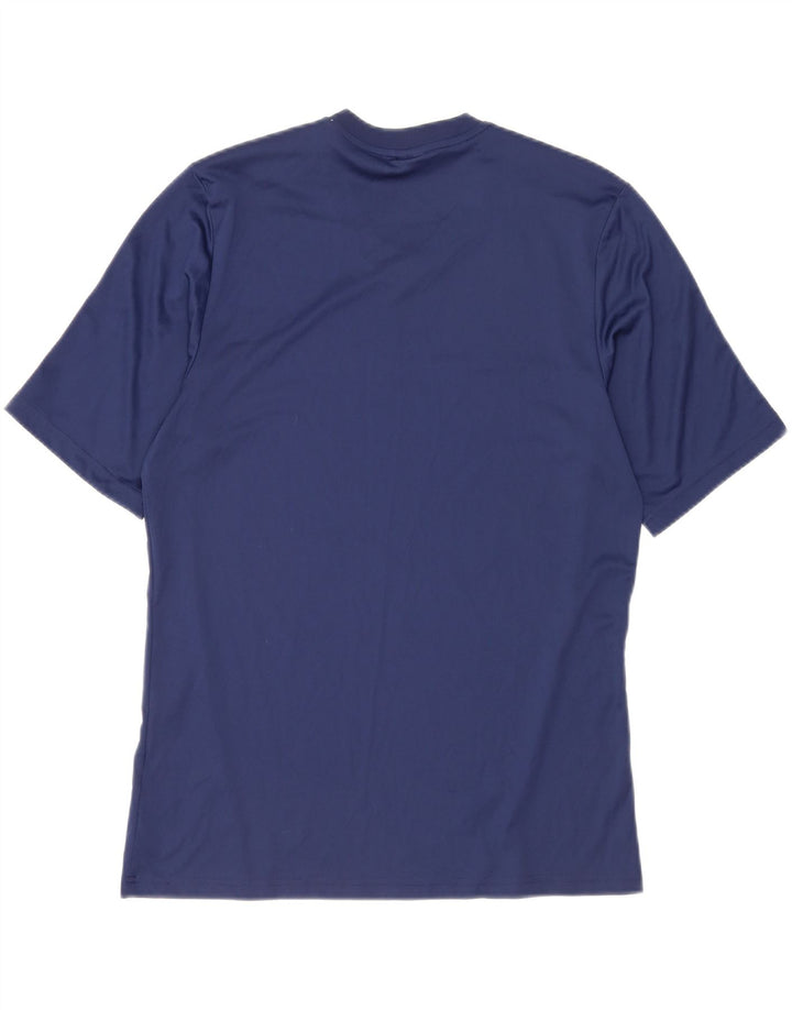 T-shirt Adidas Climalite da uomo, grande, in poliestere blu navy