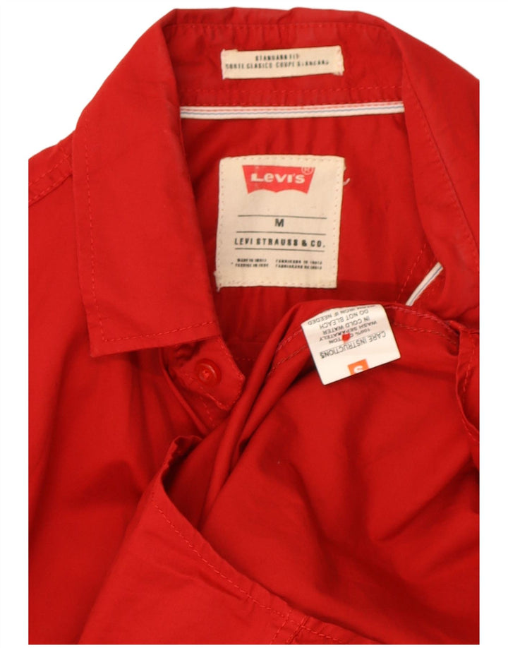 Camicia Levi's da uomo vestibilità standard in cotone rosso medio