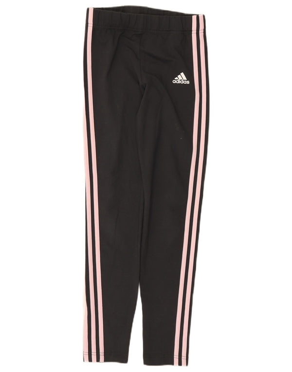 Leggings Adidas Bambina 13-14 Anni Cotone Nero