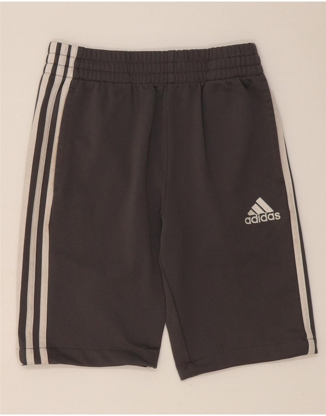 Pantaloncini sportivi Adidas da ragazzo 10-11 anni Grigio medio