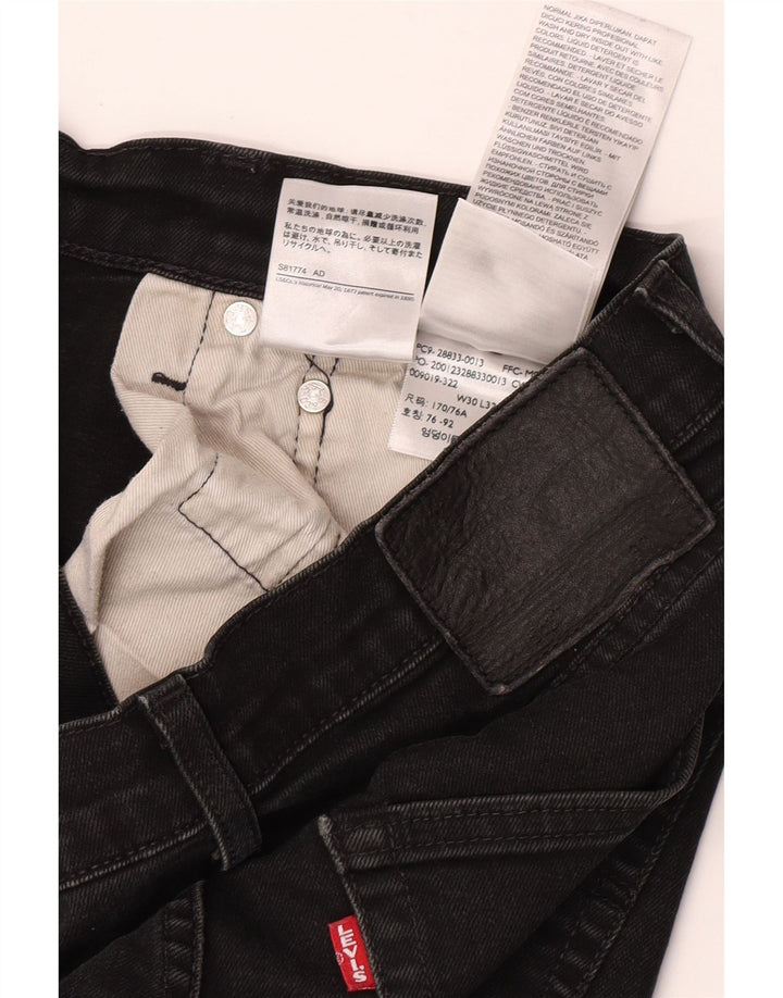 Jeans skinny da uomo Levi's W30 L32 cotone nero