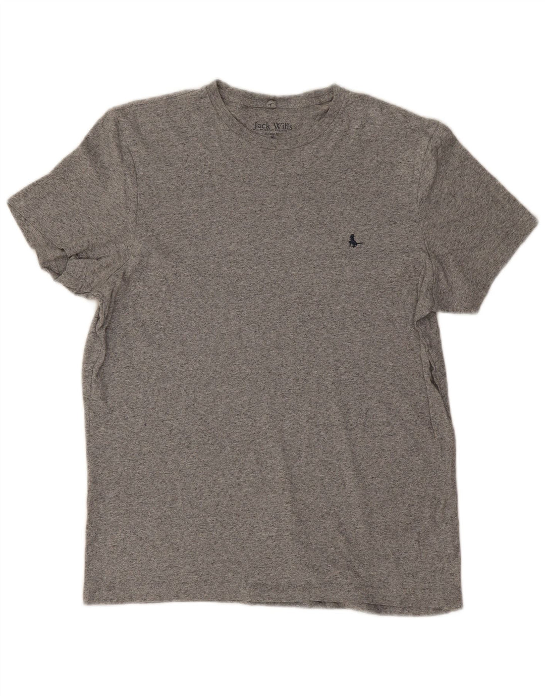 T-shirt da uomo dalla vestibilità classica Jack Wills Top in cotone grigio medio