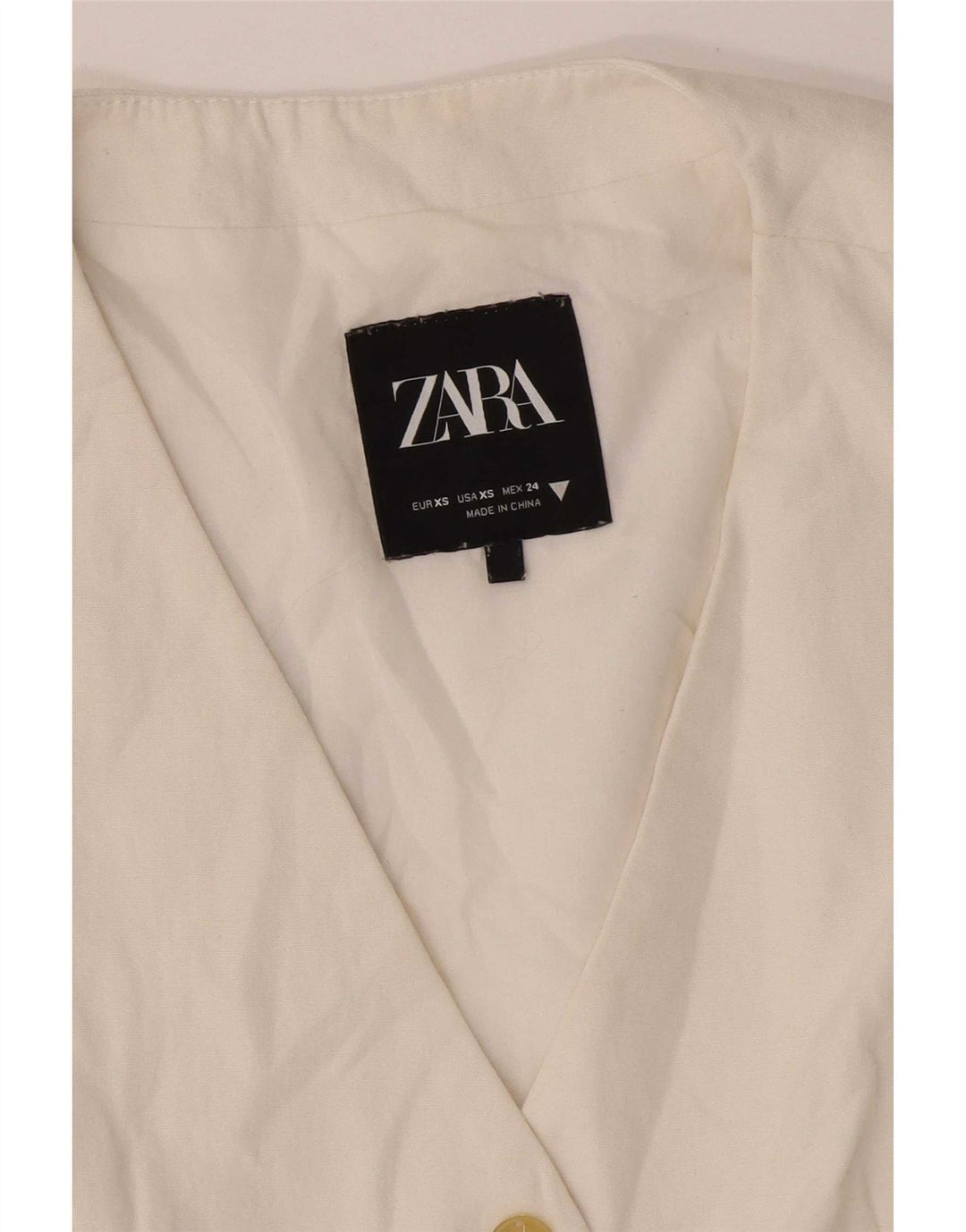 Gilet Zara da donna UK 6 XS bianco