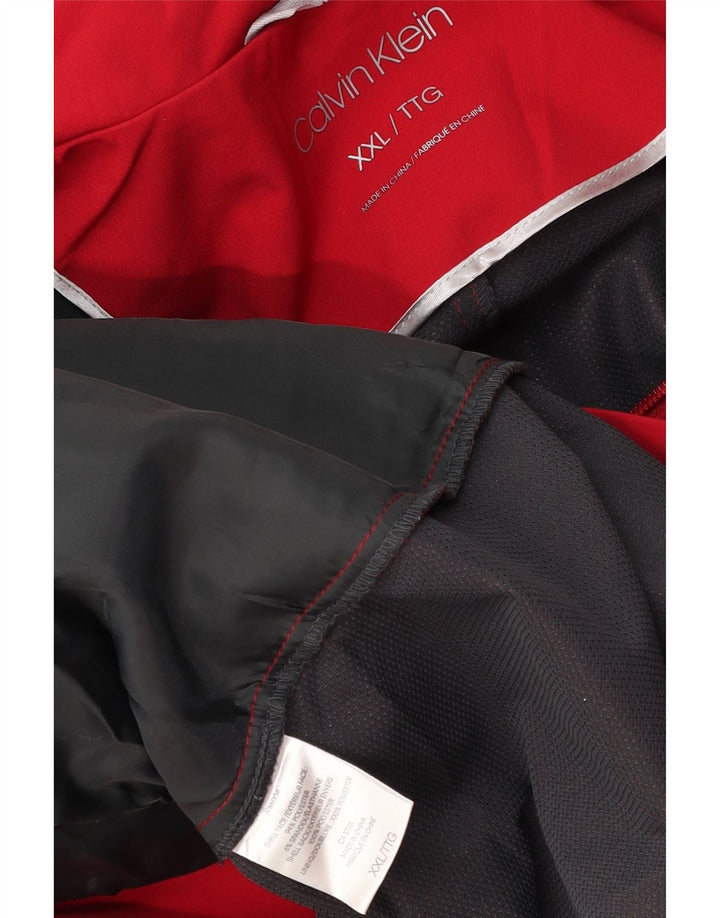 Impermeabile Calvin Klein da donna UK 20 2XL rosso poliestere
