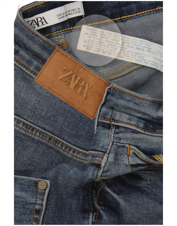 Jeans corti da donna Zara EU 40 medio W30 L24 cotone blu