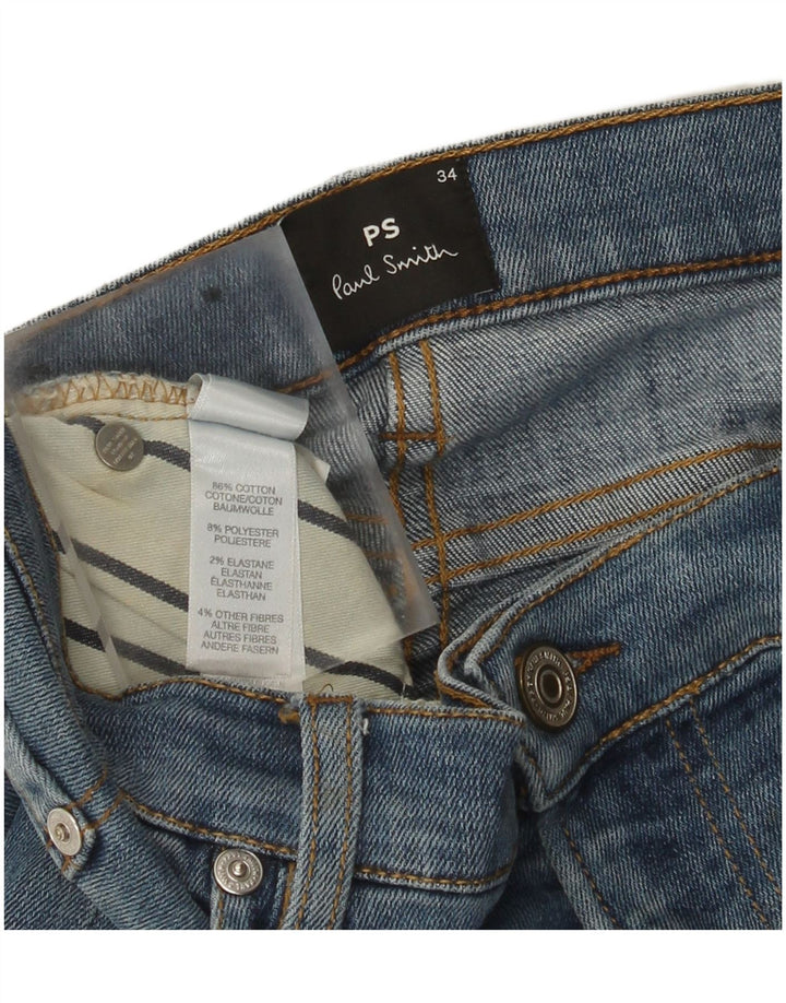 Jeans slim da uomo Paul Smith W34 L33 cotone blu