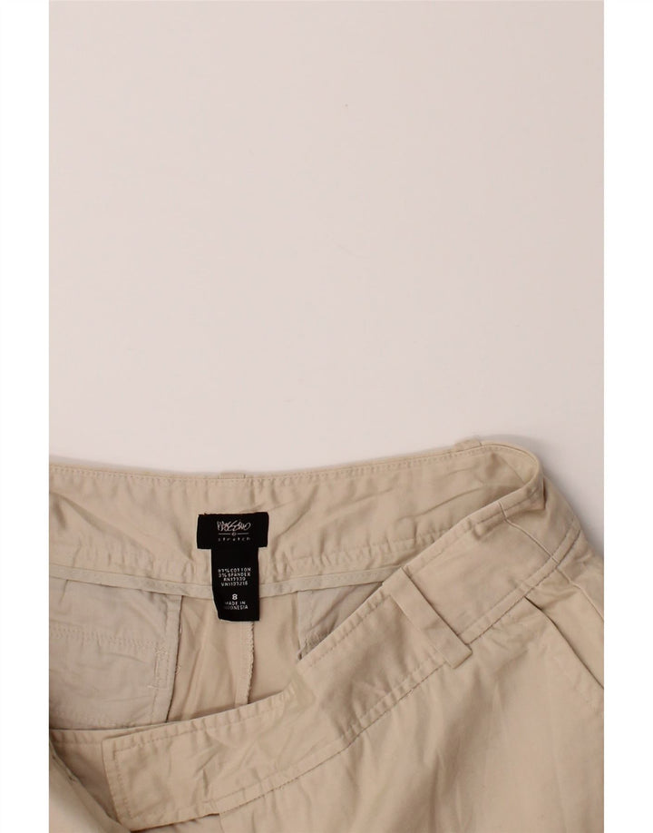 MOSSIMO Womens Straight Capri Trousers US 8 Medium W30 L22 Beige Cotton Vintage Mossimo and Second-Hand Mossimo from Messina Hembry 