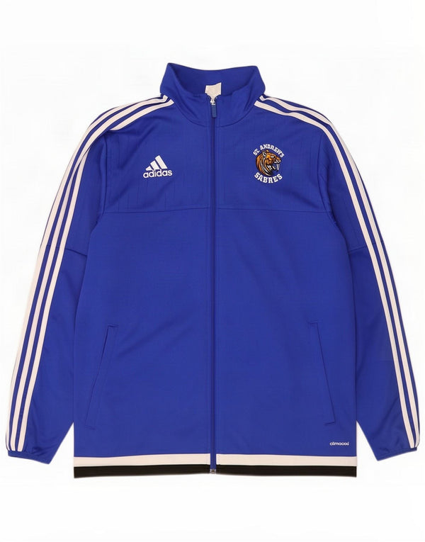 Adidas Giacca da uomo Climacool Tuta da ginnastica grande blu poliestere