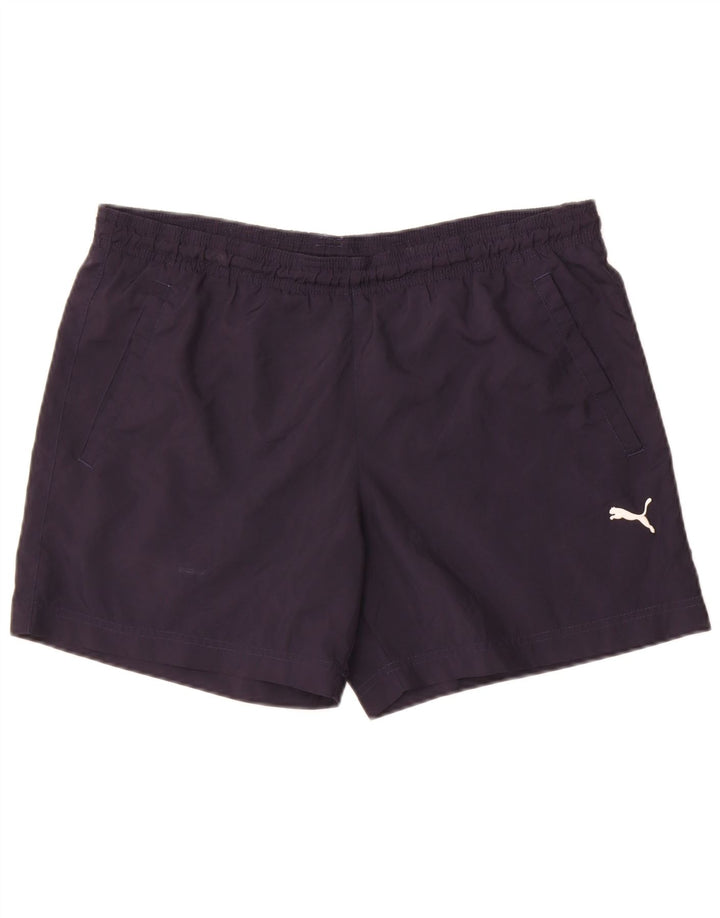 Pantaloncini sportivi Puma da uomo medi blu navy
