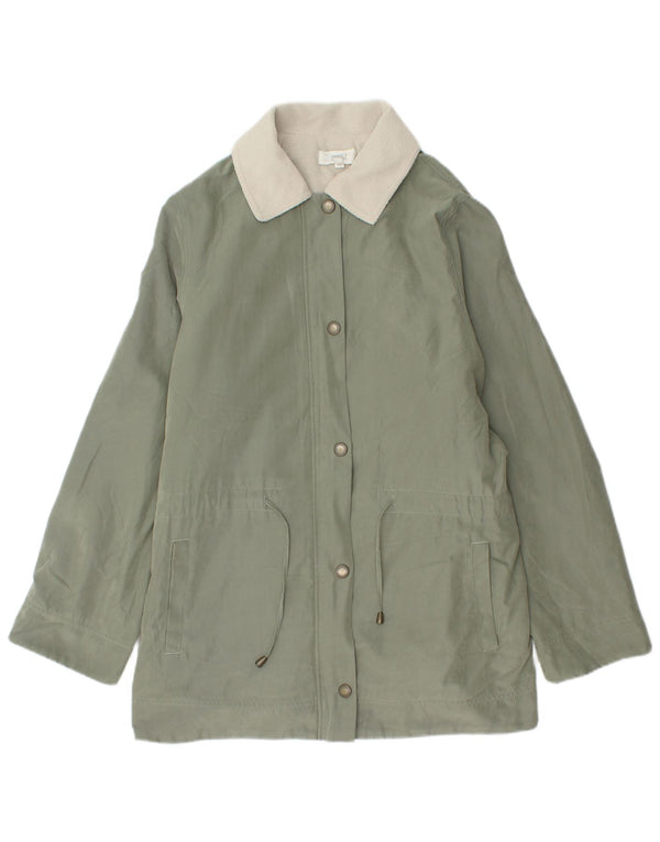 Giacca Parka Sherpa oversize da donna Marks & Spencer UK 14 Large Verde