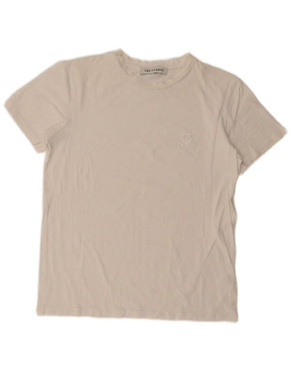T-shirt Donna Trussardi Top UK 14 Large Bianca