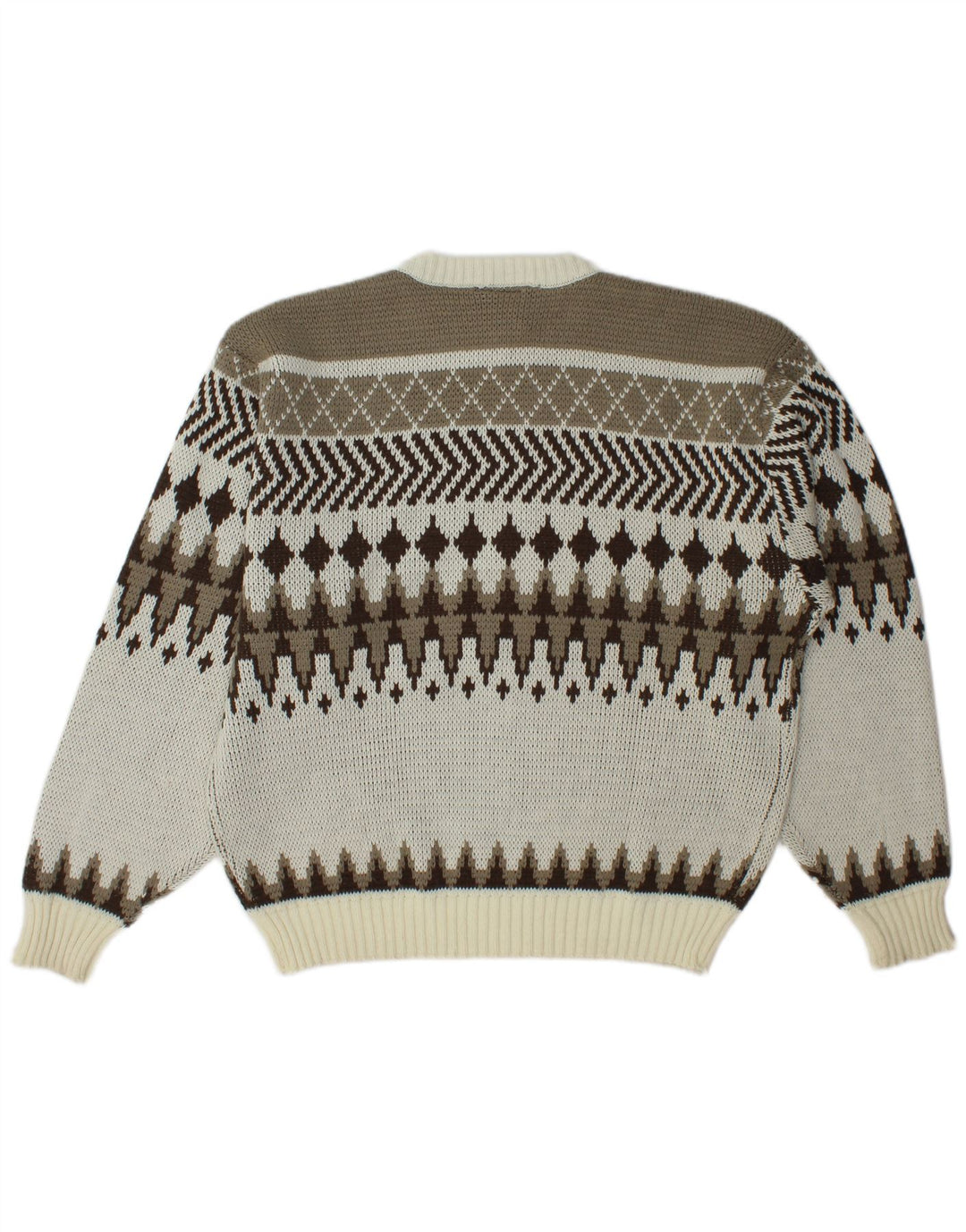 C&A Maglione girocollo da uomo IT 56/58 XL Fair Isle multicolore