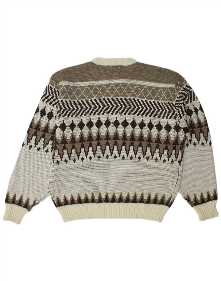 C&A Maglione girocollo da uomo IT 56/58 XL Fair Isle multicolore