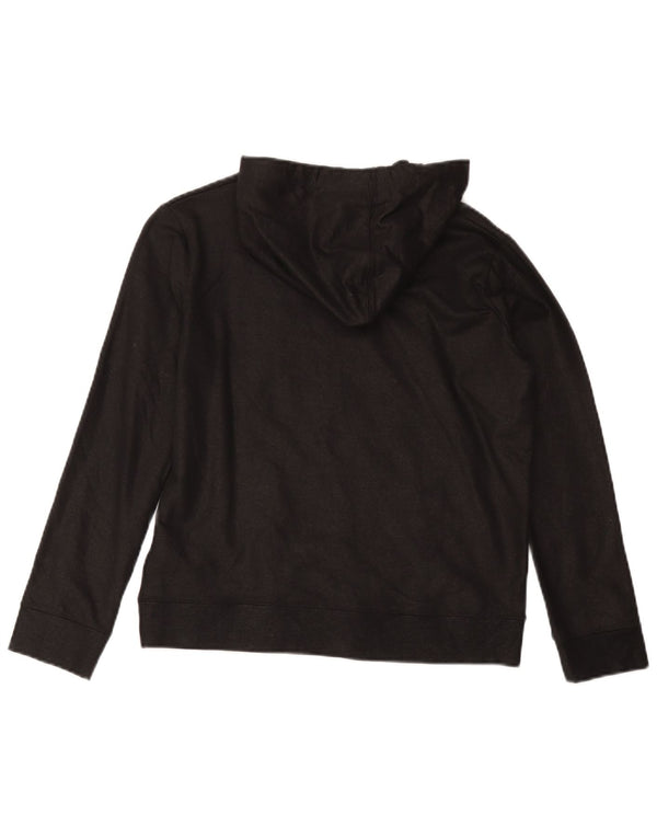 Maglione con cappuccio da donna Converse UK 10 piccolo cotone nero