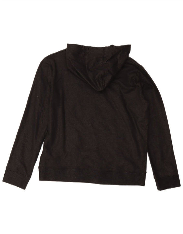 Maglione con cappuccio da donna Converse UK 10 piccolo cotone nero