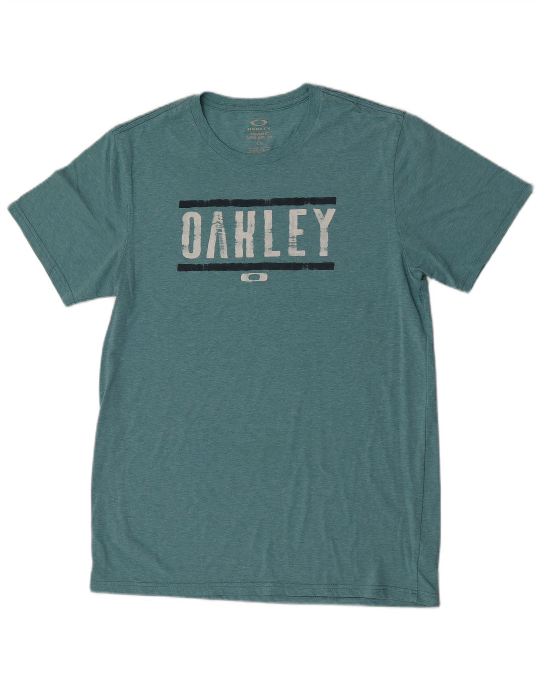 OAKLEY T-shirt grafica da uomo con vestibilità regolare, taglia grande, in cotone verde