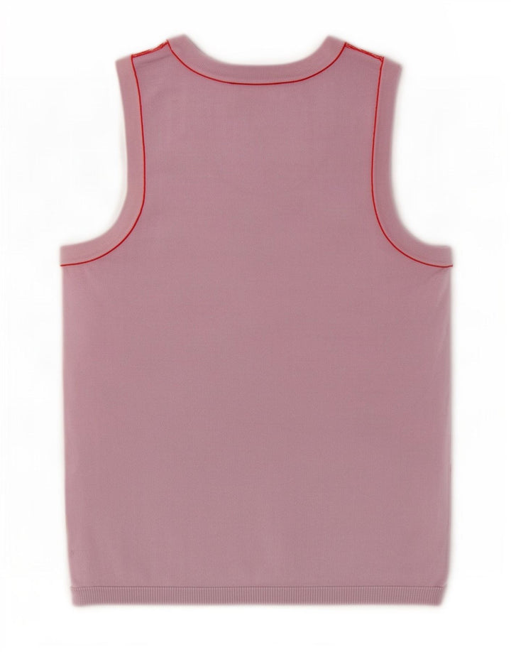 Canotta Donna Zara UK 14 Large Rosa Viscosa