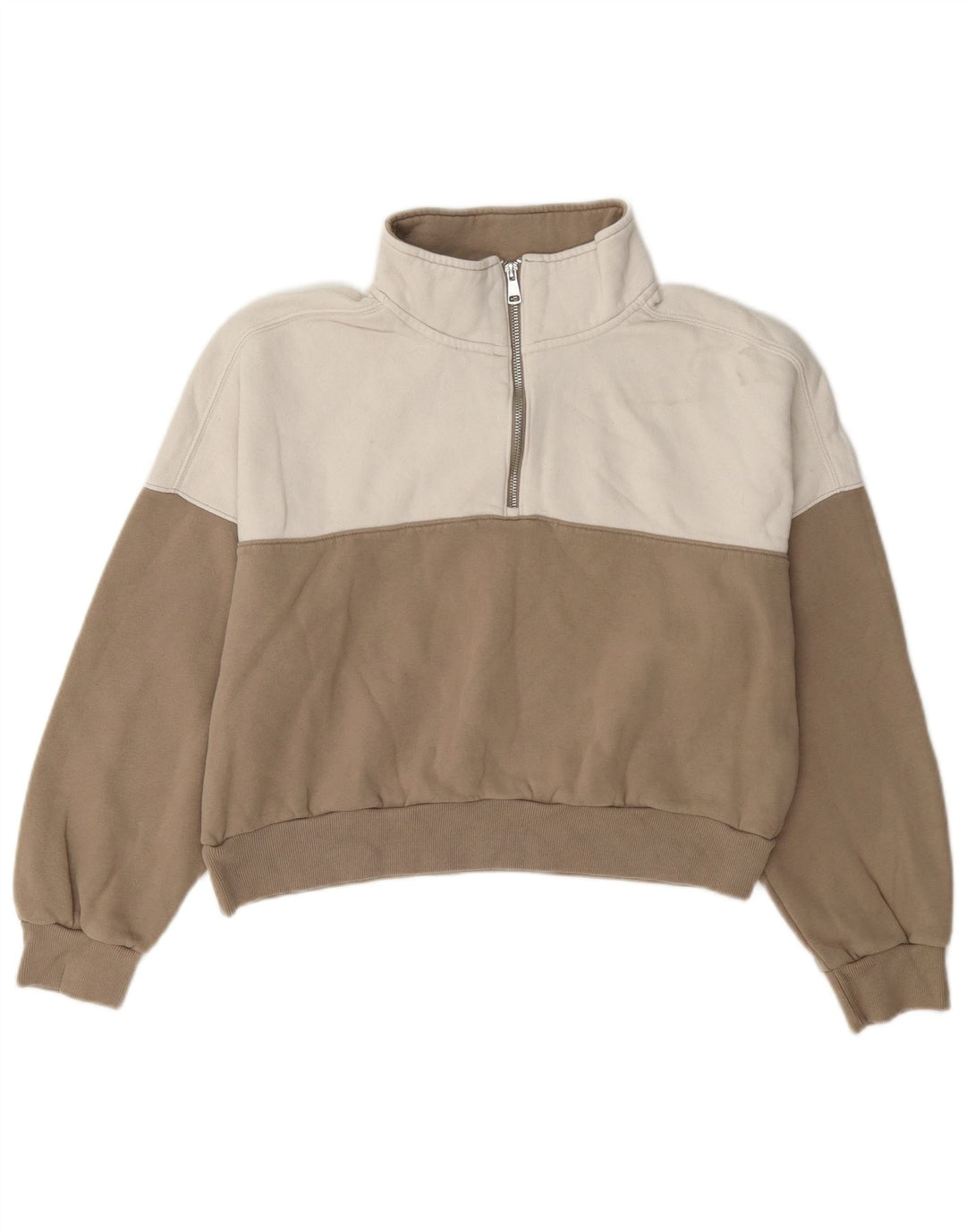 Felpa corta da donna Abercrombie & Fitch UK 14 Grigio medio