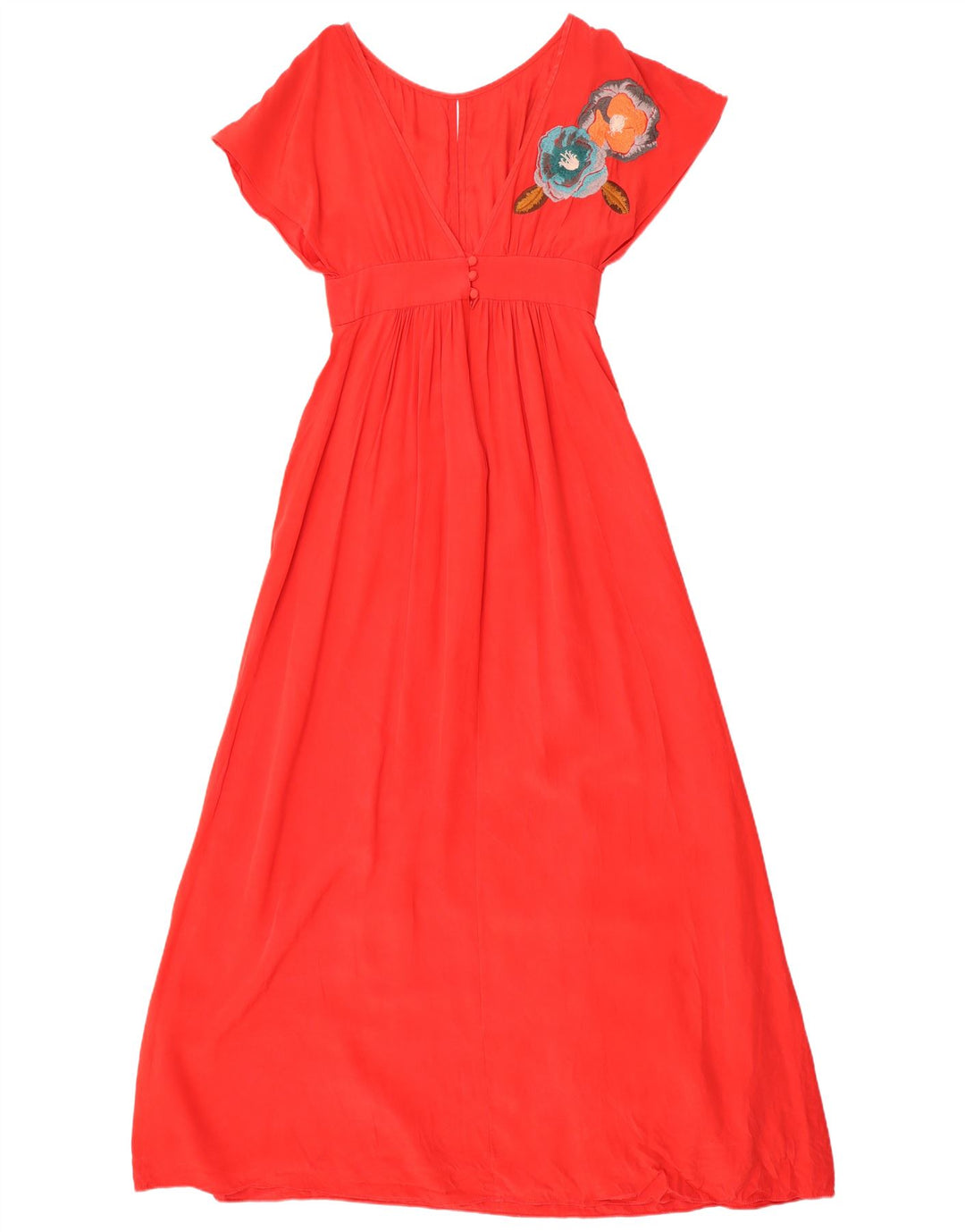 Abito lungo grafico da donna Tibi US 4 piccolo rosso floreale
